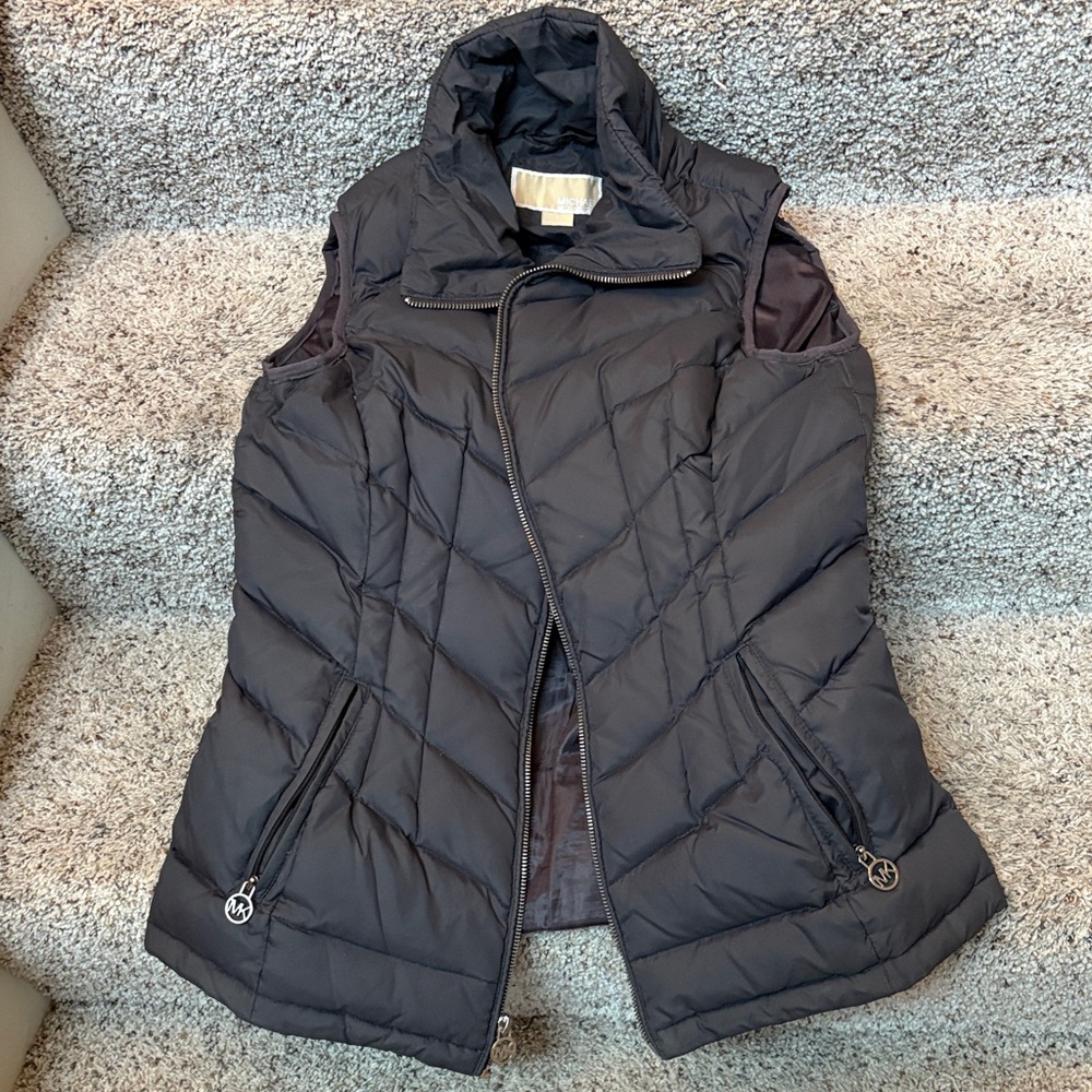 Michael Kors Women's Black Quilted Vest